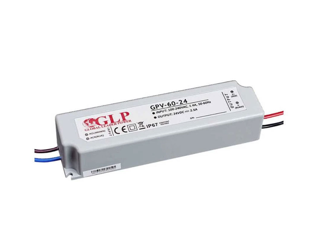 Sursa alimentare pentru lămpi LED între lamele, 24V, IP67, 60W