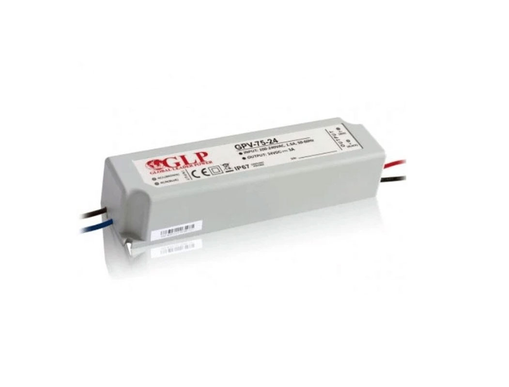 Sursa alimentare pentru lămpi LED între lamele, 24V, IP67, 75W