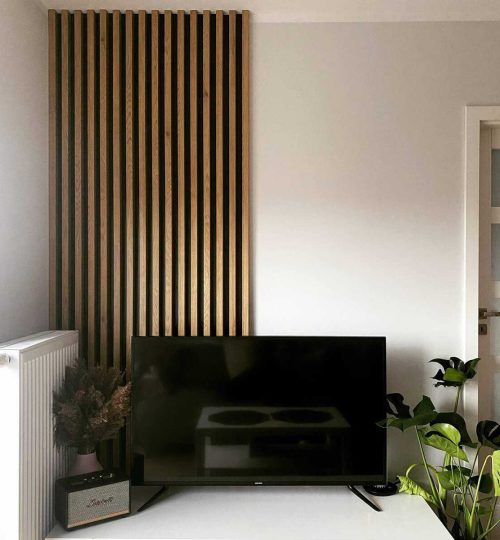 Panouri acustice riflaj, Stejar Furniruit