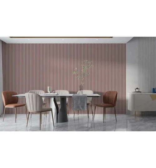 Set Riflaj decorativ - Panouri acustice pe pasla sau HDF pentru perete sau tavan, Roz pudra
