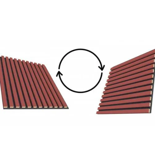 Set Riflaj decorativ - Panouri acustice 3D pe pasla pentru perete sau tavan, Coral, 600x24x600 mm, 4 panouri